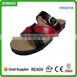 China manufacture Ladies comfort wooden slippers/cork slippers