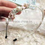 Lovely Flower and Pearls Adult Headband Hair Bands for Women thumbnail-5