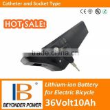 18650 battery pack, 36V10Ah rechargeable lithium ion battery for electric bicycle with BMS