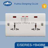 Africn Type Dual AC Plugs Outlet Wall Switch Socket With YB408M