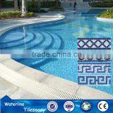 Decorative Ceramic Swimming Pool Blue Border Tile Waterline thumbnail-2