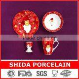 Brand New Porcelain Children Breakfast Set 4pcs Children Dinner Set