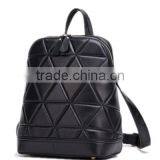 High Quality Korean Style Black Woman Leather Leisure Backpack Quality Choice thumbnail-2