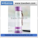 600ML plastic tea bottle with Stainless steel filter bpa free