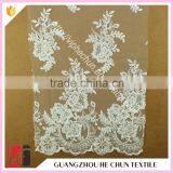 HC-5676-1 Hechun Sew Stone Bead Ivory Bridal Lace Fabric for Wedding Dress 2016 thumbnail-1