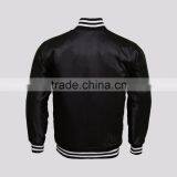 2016 New Custom Made Mens Varsity Satin Bomber Baseball Jacket thumbnail-2
