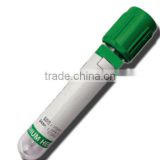 vacutianer blood collection tube green cap glass heparin tube