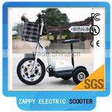 2015 Hot Sale Zappy Scooter Three Wheel Electric Scooter 350W/500W(Green-TBZ01) thumbnail-1