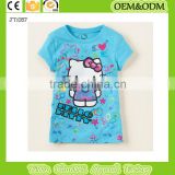 2015 new girl t shirt cat t-shirt Children's t-shirt 100% cotton t-shirt kids t shirt Child t-shirt printed kids