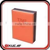 Embossing Logo Leather Cover PU Notebook