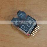 Lipo Battery Voltage Meter With Programmable Buzzer Alarm