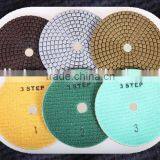4" Three Step Diamond Polishing Pads