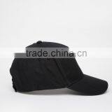 China Factory Daijun New Design OEM High Quality 100%cotton Velcro Black Plain Men Custom 5 Panel Baseball Cap thumbnail-2