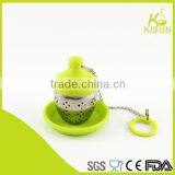 Silicone & Stainless Steel Tea Strainer Tea Infuser With Stand Mat thumbnail-2