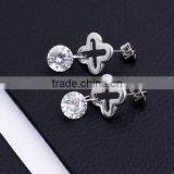 Fashion Big Crystal Stainless Steel Crystal Earring BE10161 thumbnail-4