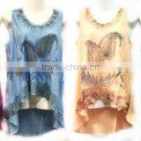 Wholesale India Made Rayon Silk Tie Dye Tops Shirts thumbnail-6