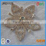 Bling Bling Bridal Crystal Lace Rhinestone Applique Sewed on Wedding Dress