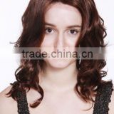 Hand tied Curly lace front wig, high quality hair integration wigs ,front lace wigs synthetic