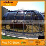 4x8 plastic sheets sun shelter polycarbonate roof