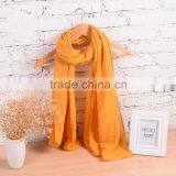 New Fashion Winter Pure Women Scarf Long Cotton Candy Colors Shawl Warm Soft Women Muffler thumbnail-6