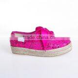 Espadrilles for Kids With Lace-up Style 2016ss New Glitter Lace thumbnail-1