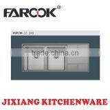 Luxury Double Bowls Easy Cleaning Selling Stainless Sink Kitchen Sink 116x50cm thumbnail-1