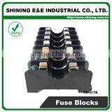 FS-017B 600V 10 Amp 7 Way Midget Type Din Rail Glass Fuse Base thumbnail-5