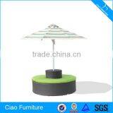 Middle Pole Outdoor Beach Umbrella With Seater thumbnail-1