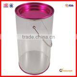 Pvc Tube,pvc Tin Bucket With Metal Handle