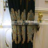 Noble Luxury Design Embroidery Fabric Ready Made Window Curtain With Valance and Sheer Set thumbnail-4