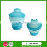 Food Grade Material Unbreakable Collapsible Silicone Baby Cup With Lid