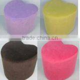 Hot Selling Popular Wooden Colorful Heart-shaped Footstool thumbnail-1