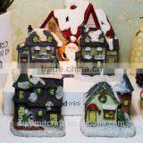 Handmade Resin Christmas Decoration House Candle Holder thumbnail-2