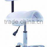 Potable Movable Hydraulic Ottoman Stool Chair Saddle Chair With Wheels Used Salon Furniture F-9032 thumbnail-1