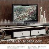 Luxury Superior Stainless Steel Frame TV Stand/cabinet/units Design With Marble Top thumbnail-2