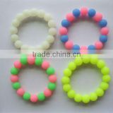 Fashionable silicone beads bracelets or silicone wristband