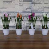 Plastic Artificial Tulip Flowers Bonsai for Home and Commercial Decoation thumbnail-6