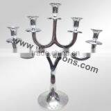 Nickel Plated Candelabra, Aluminum Candelabra 3 Arms and 5 Arms Silver Candelabra thumbnail-6