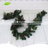 GNW CHGR-1607025 High Quality Cheap Green Christmas Wooden Garland for Door Decoration thumbnail-1