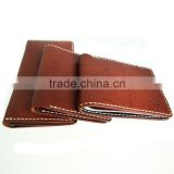 Minimal Leather Wallet Genuine Leather Card Holder with Pocket wallet