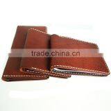 Minimal Leather Wallet Genuine Leather Card Holder With Pocket Wallet thumbnail-1