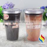 16oz Double Wall Plastic Color Changing Mug Hot Cold thumbnail-1