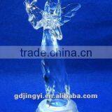 Acrylic Christmas Angels Figurines Hold a Heart With LED Light thumbnail-3