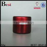50g Dark Red Aluminum Cream Jar With Red Lid thumbnail-1