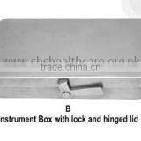 Instrument Box With Front Lock and Hinged Lid thumbnail-1
