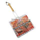 Wire Grill Basket With Wooden Handle thumbnail-1