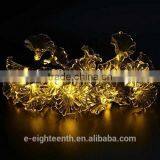 2016 New Hot Sale Morning Glory Shape 20LED Solar Power Outdoor Garden String Lights for Party Christmas thumbnail-2