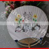 2014 the Best Fashion and Beautiful Paper Round Fan thumbnail-3