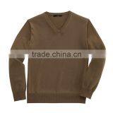Acrylic V-neck Woolen Flat Knitted Mens Pullover thumbnail-2
