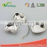 WCTS190 Good Quality Hot Sale Stainless Steel Heart Shape Funny Shape Tea Ball Tea Infuser With Tray thumbnail-2